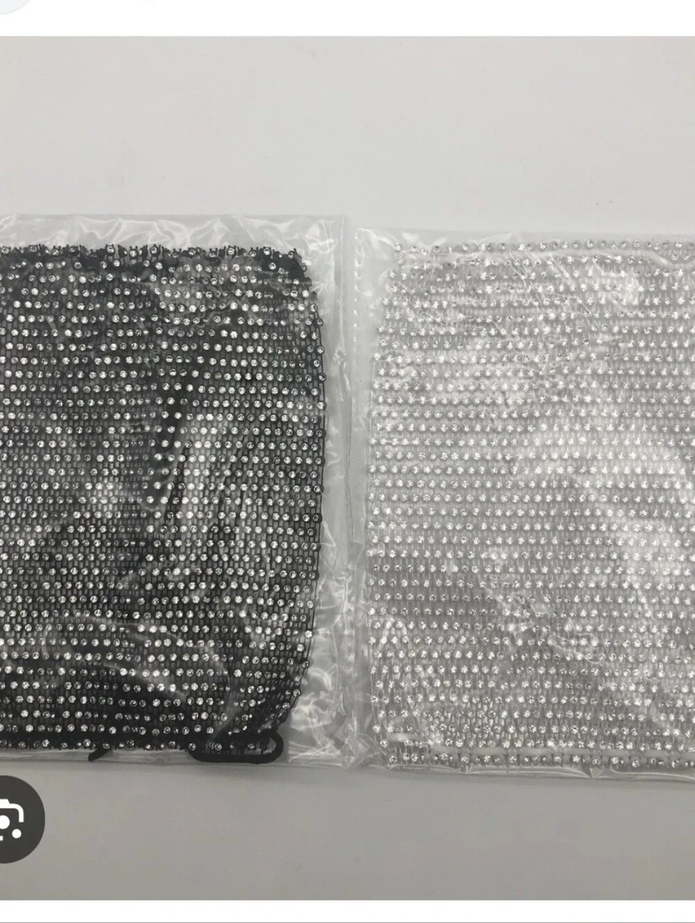 2 Rhinestone Face Masks